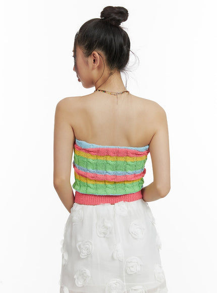 stripe-knit-tube-top-om428