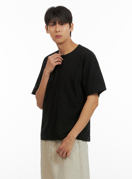 mens-cotton-round-neck-button-t-shirt-black-iu419