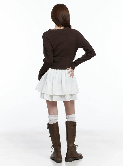 double-layered-ruffle-mini-skirt-cs501