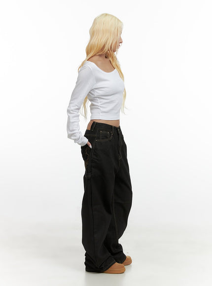 mara-relaxed-fit-pocketed-cotton-wide-leg-jeans-cs426