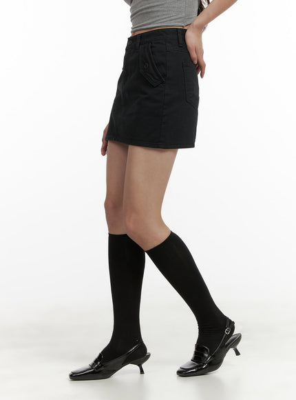 solid-cargo-mini-skirt-cy417