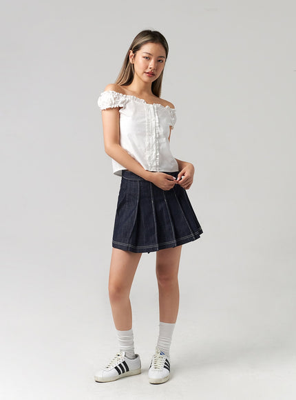 wrapped-pleated-mini-skirt-cl306