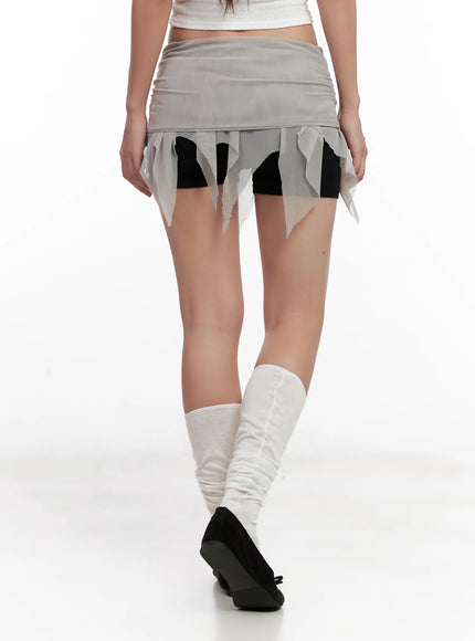 sheer-frill-asymmetric-mini-skirt-cl518