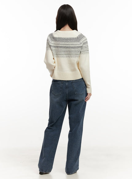 round-neck-nordic-print-sweater-on429