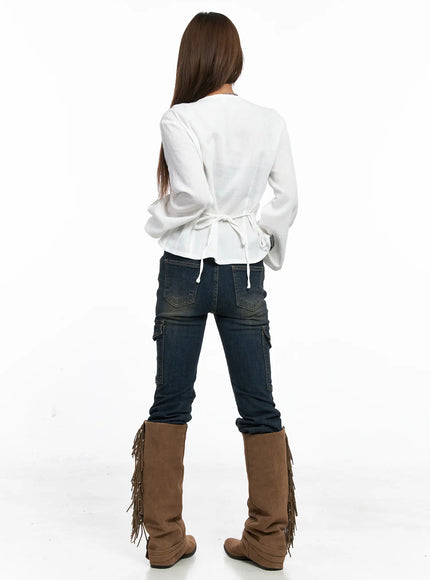 ruffle-backstrap-long-sleeve-blouse-co513