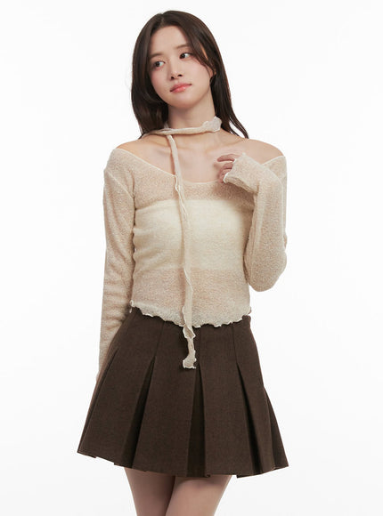 see-through-off-shoulder-top-with-tie-set-ij510