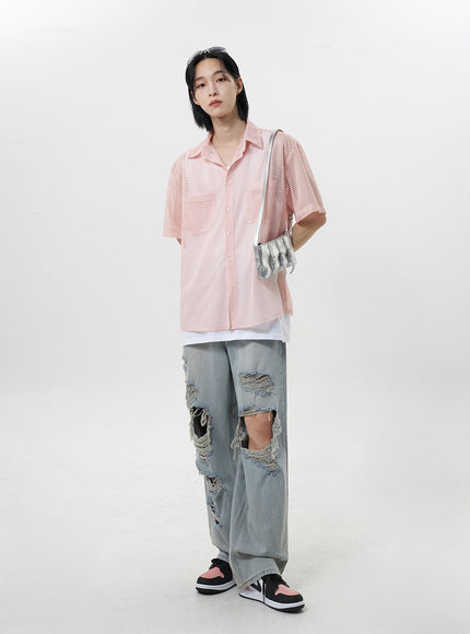 Open Stitch Shirt Unisex CY319