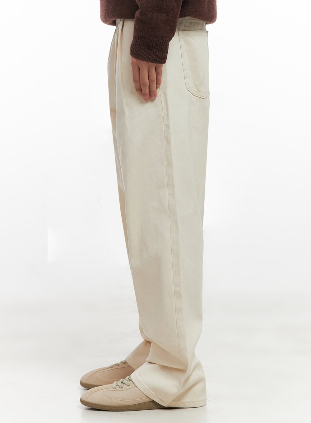 mens-pintuck-wide-leg-cotton-pants-light-beige-id413