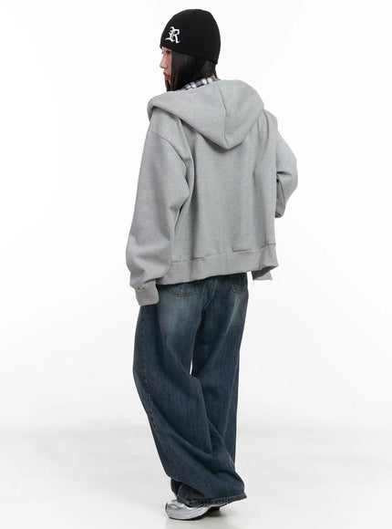 checkered-detail-zip-up-hoodie-cn528