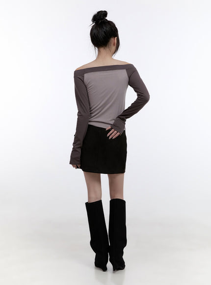 buckle-suede-mini-skirt-co418