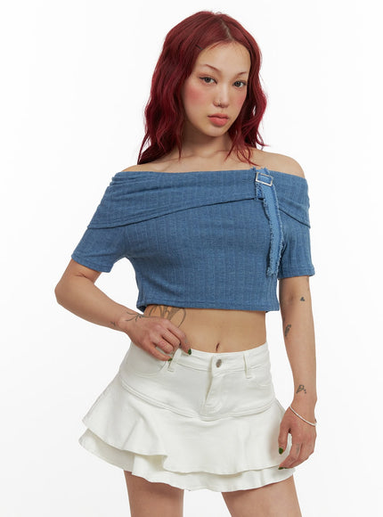 denim-detail-off-shoulder-crop-top-cy430