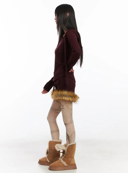 faux-fur-trim-mini-skirt-cd518