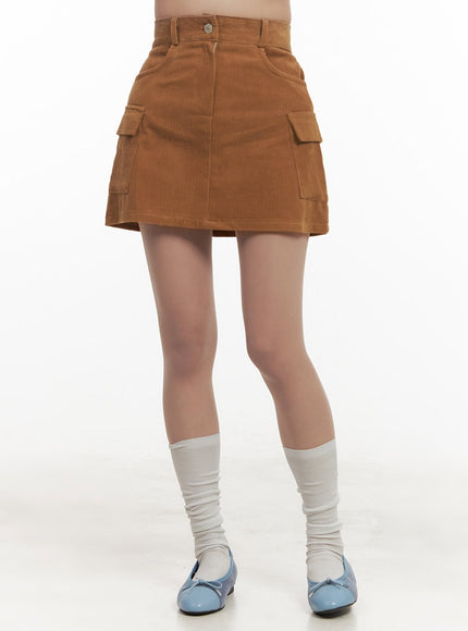 corduroy-cargo-mini-skirt-ij510