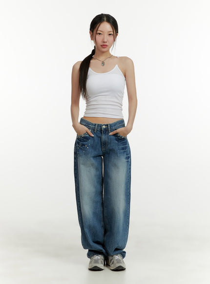 studded-low-rise-baggy-jeans-cy409