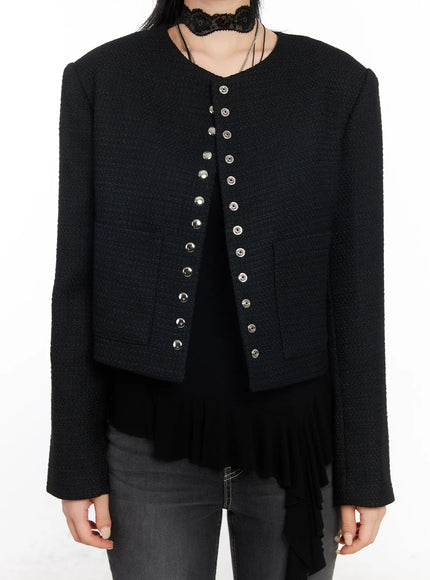 tweed-snap-button-jacket-cd1202