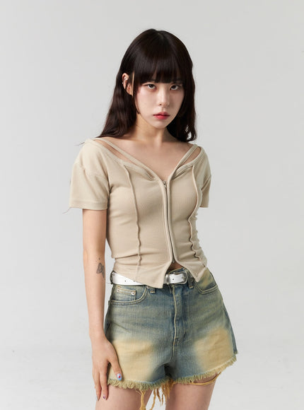 short-sleeve-zip-up-cl314