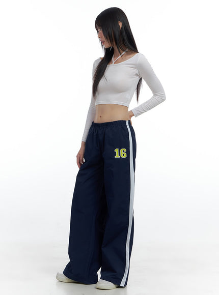 activewear-nylon-lettering-pants-cs419