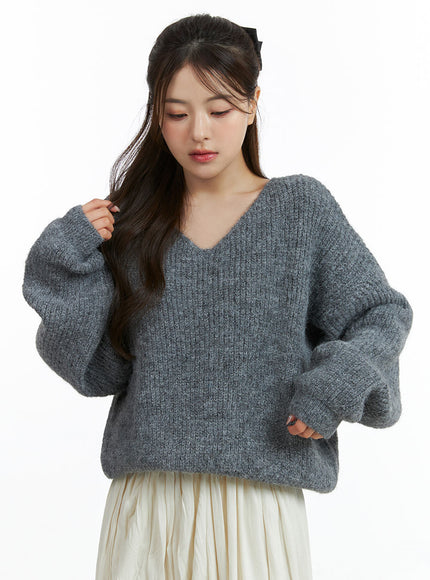 oversized-v-neck-solid-long-sleeve-sweater-oj411