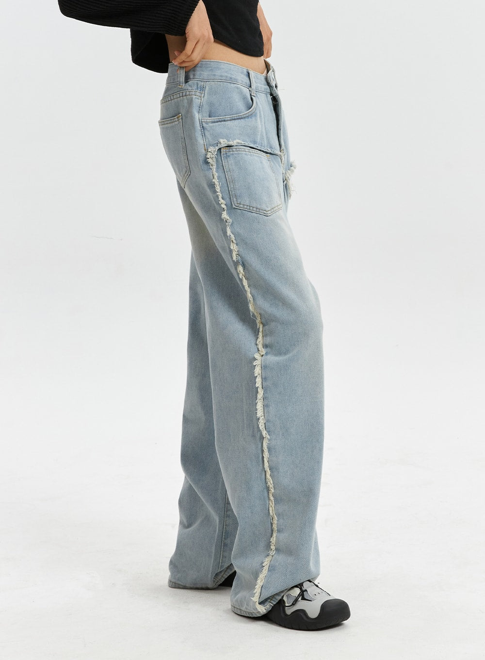 1950s Jeans Blue Denim Gold Stitch from Vivien of Holloway