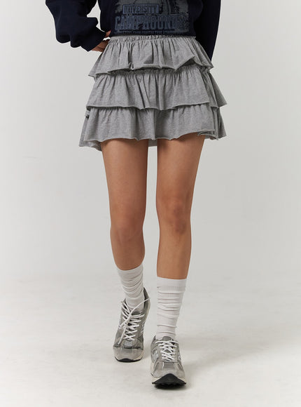 layered-frill-mini-skirt-cd329