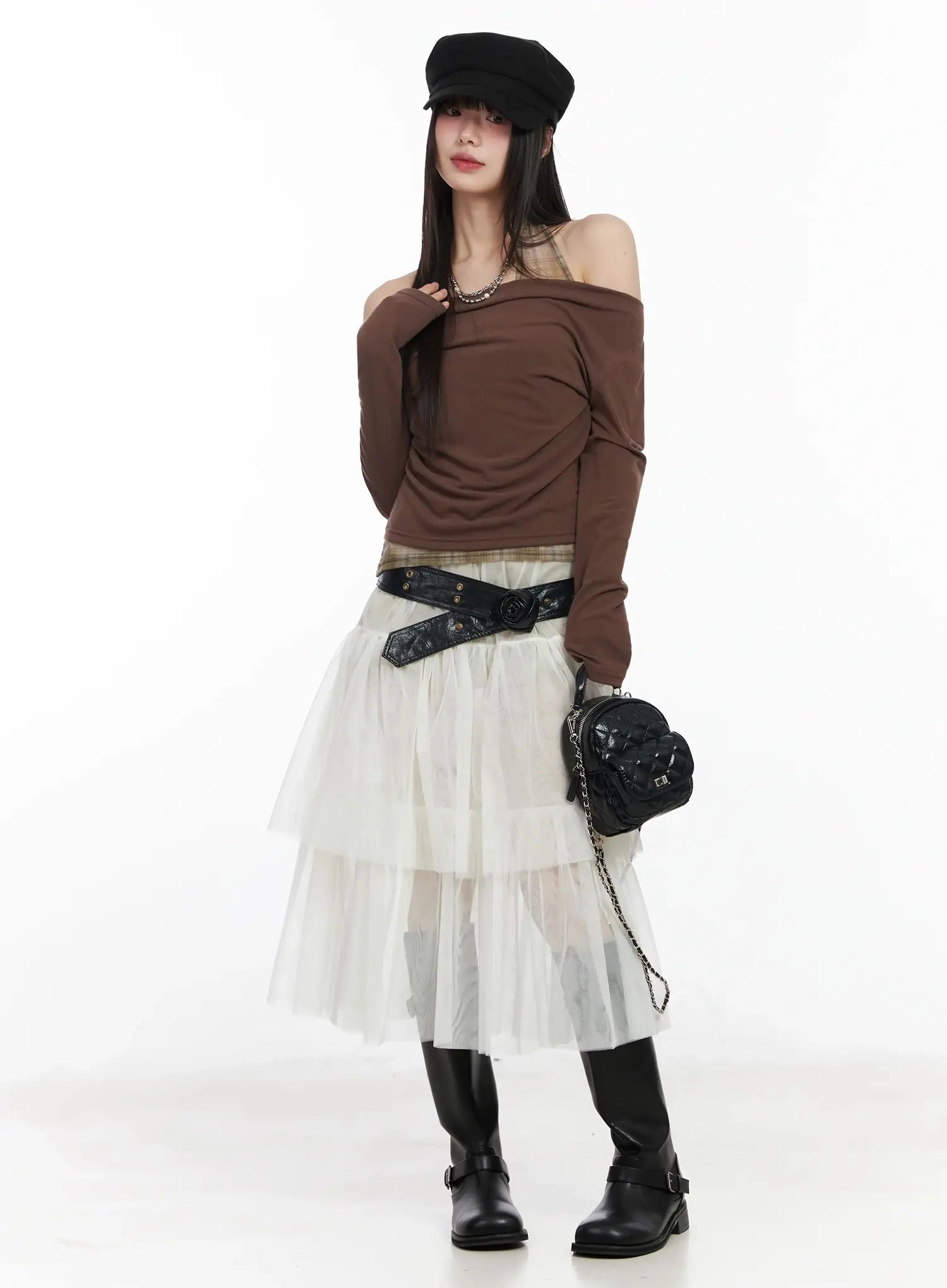 plaid-layered-off-shoulder-top-im523