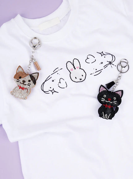 colorful-rhinestone-ribbon-character-keychain-ia524