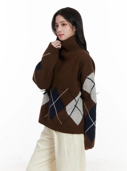 argyle-turtleneck-knit-sweater-cn526