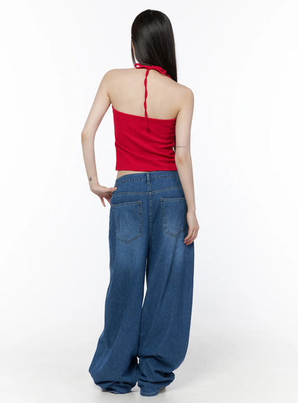 ribbed-halter-neck-tank-top-cu519