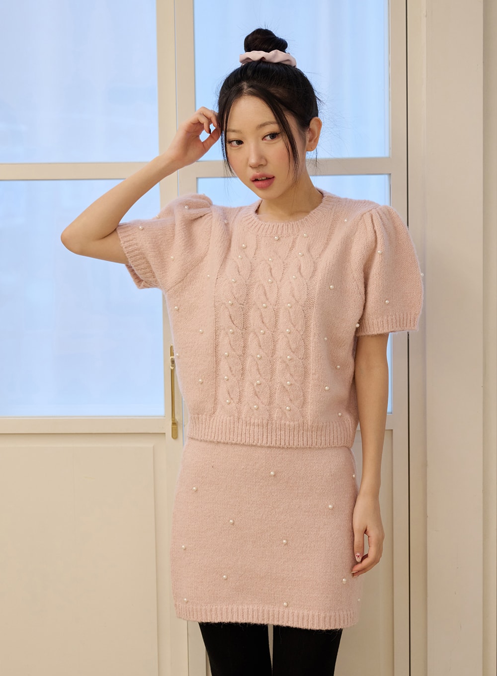 pearl-decor-chunky-cable-knit-top-mini-skirt-set-od326