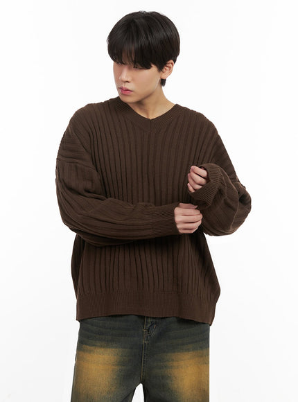 mens-loose-fit-v-neck-sweater-ij517