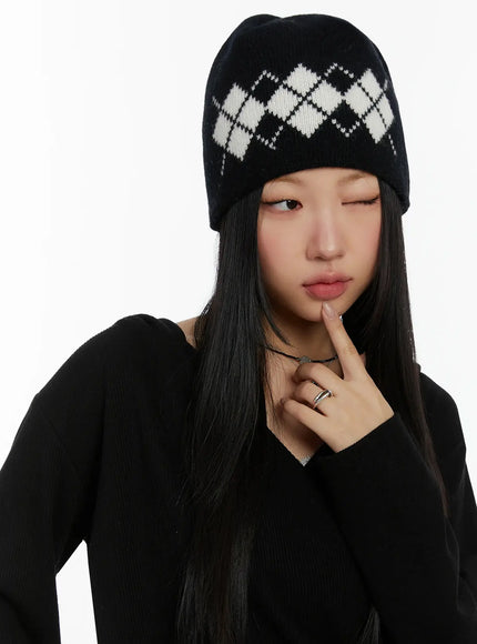 argyle-knit-beanie-id525