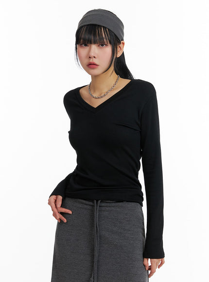 solid-v-neck-long-sleeve-if402