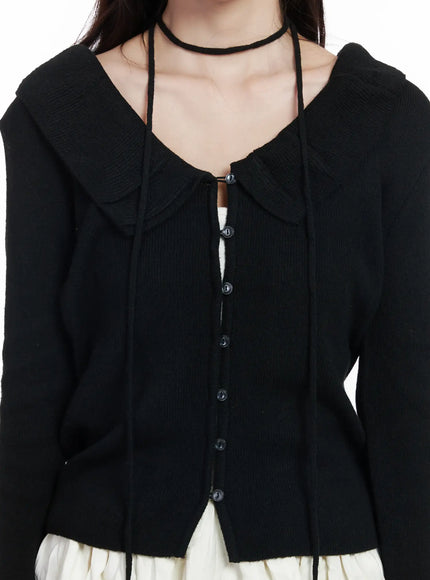 frilled-v-neck-cardigan-ij529