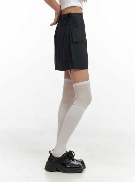 ribboned-stripe-unbalanced-mini-skirt-cl405