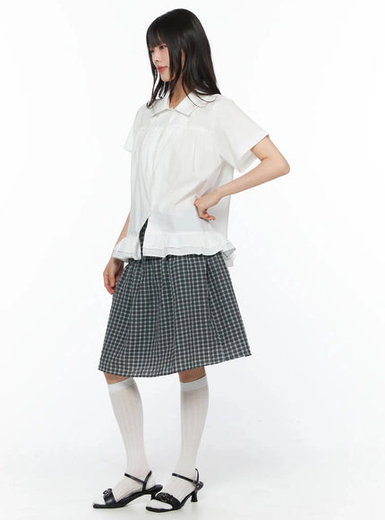 frill-flare-collar-blouse-iy525