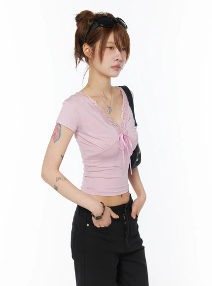 v-neck-lace-accent-top-cy527