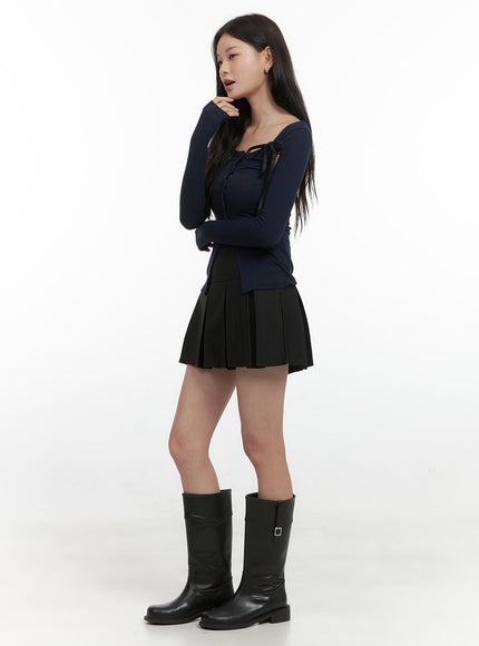 solid-pleated-mini-skirt-os423