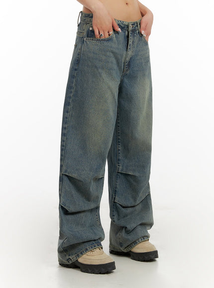 pintuck-washed-denim-baggy-jeans-iy410