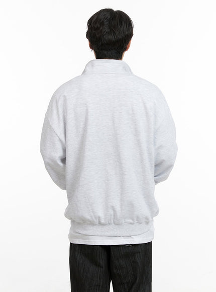 mens-cozy-zip-up-solid-sweatshirt-white-ig409