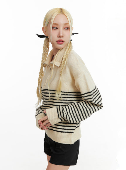 striped-collar-knit-polo-top-if408