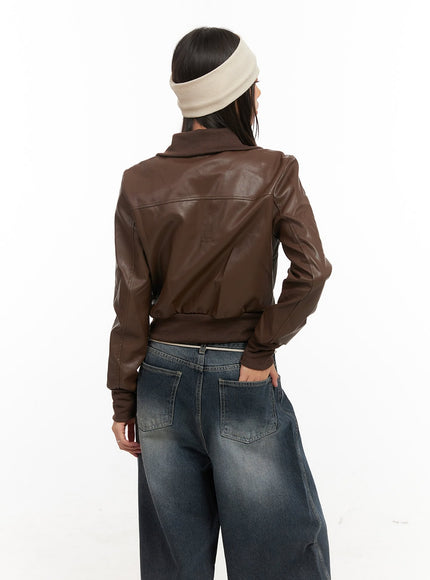 long-sleeve-faux-leather-zip-jacket-cd409