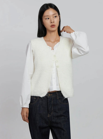 textured-v-neck-knit-vest-id504