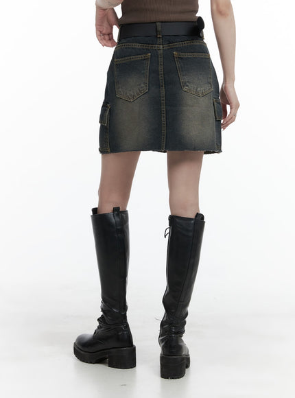 destroyed-hem-cargo-denim-mini-skirt-ca402