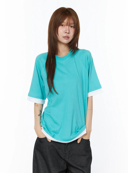 oversized-raglan-layered-t-shirt-cy527
