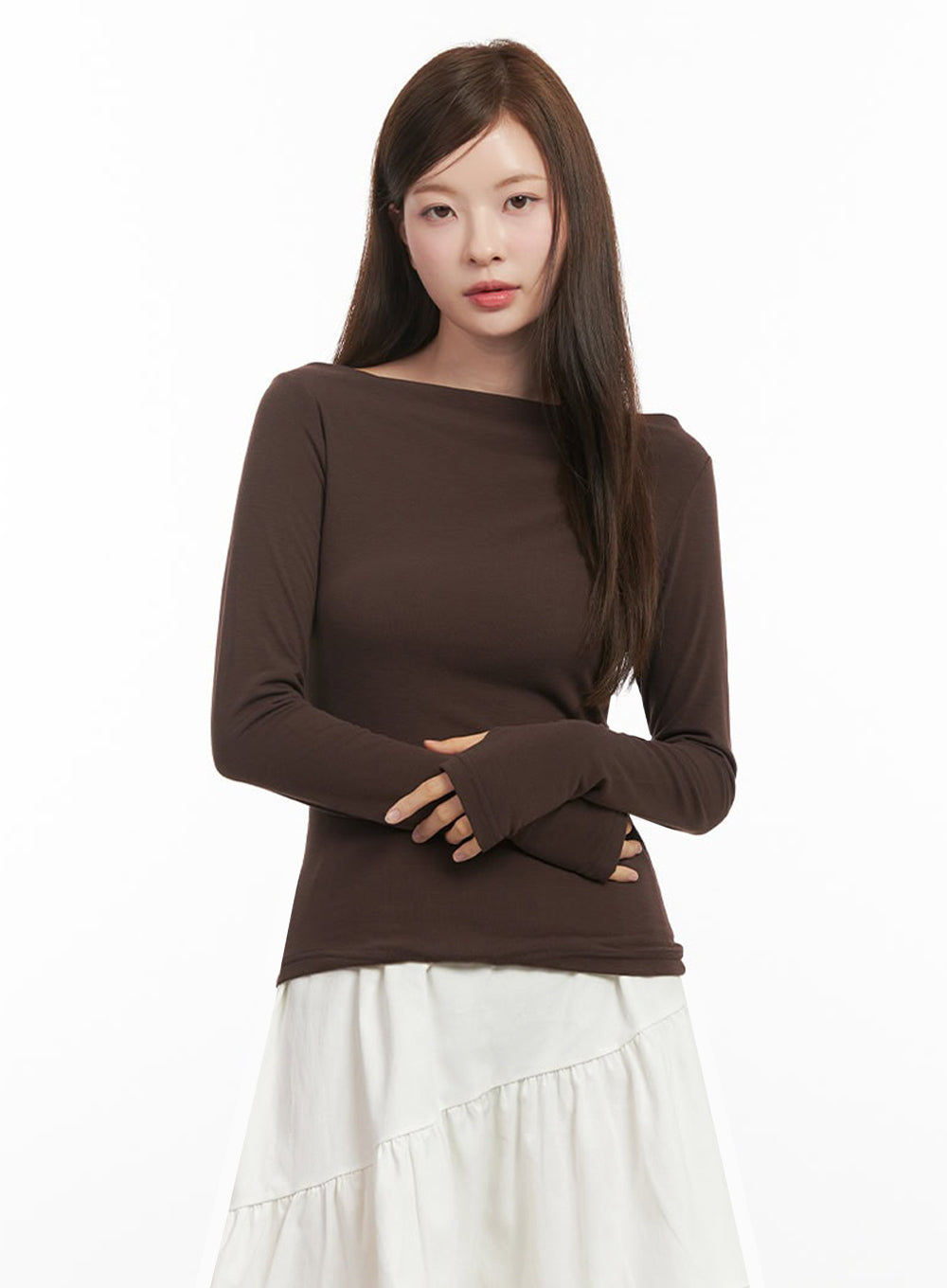 chic-boat-neck-long-sleeve-top-ij527