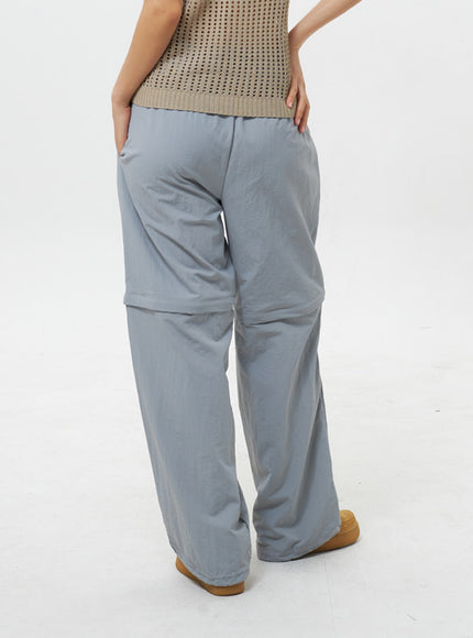 Color Wide Track Pants IY312