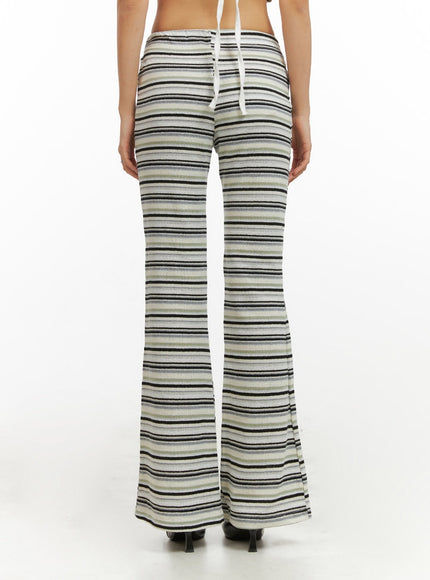 cotton-stripe-bootcut-pants-iy422