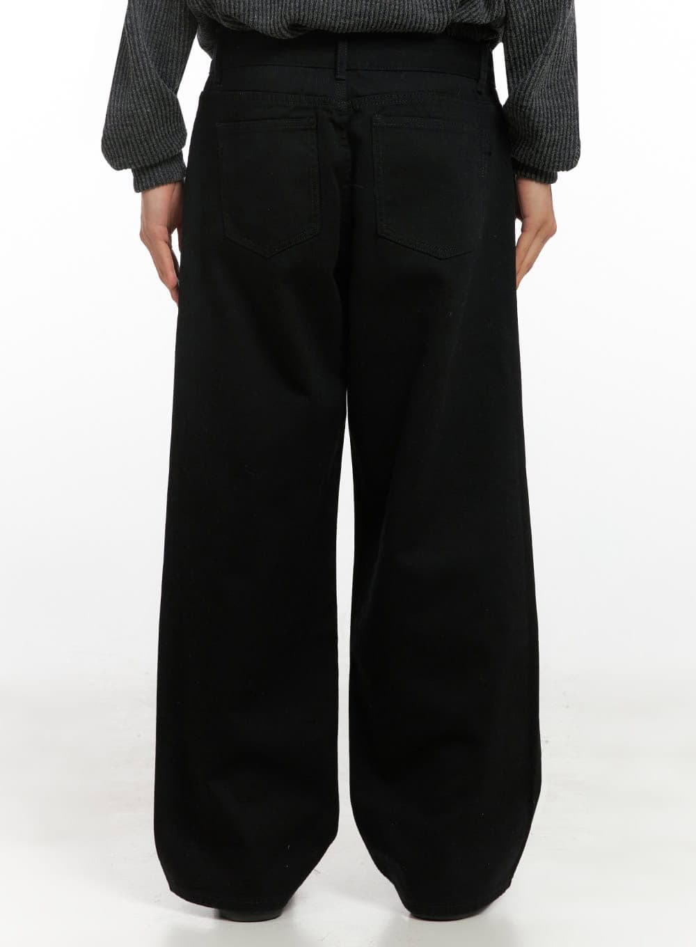 mens-pintuck-wide-leg-cotton-pants-black-id413