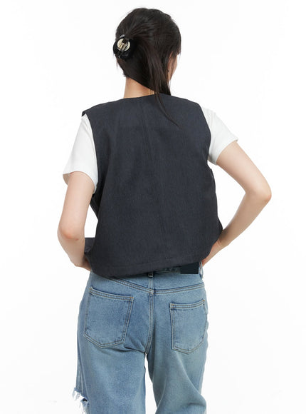 buttoned-v-neck-denim-vest-cg408