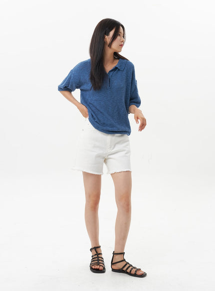 ripped-hem-cotton-shorts-ou326